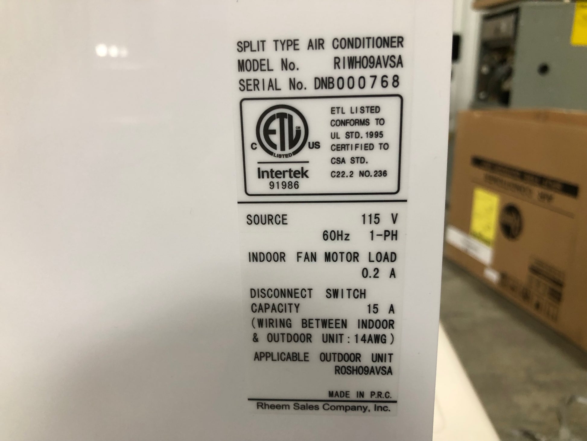 9,000 BTU SINGLE ZONE "CLASSIC" SERIES INVERTER OUTDOOR HEAT PUMP AND INDOOR WALL MOUNT AIR HANDLER SET 16 SEER 115/60/1 R410A MINI SPLIT SET