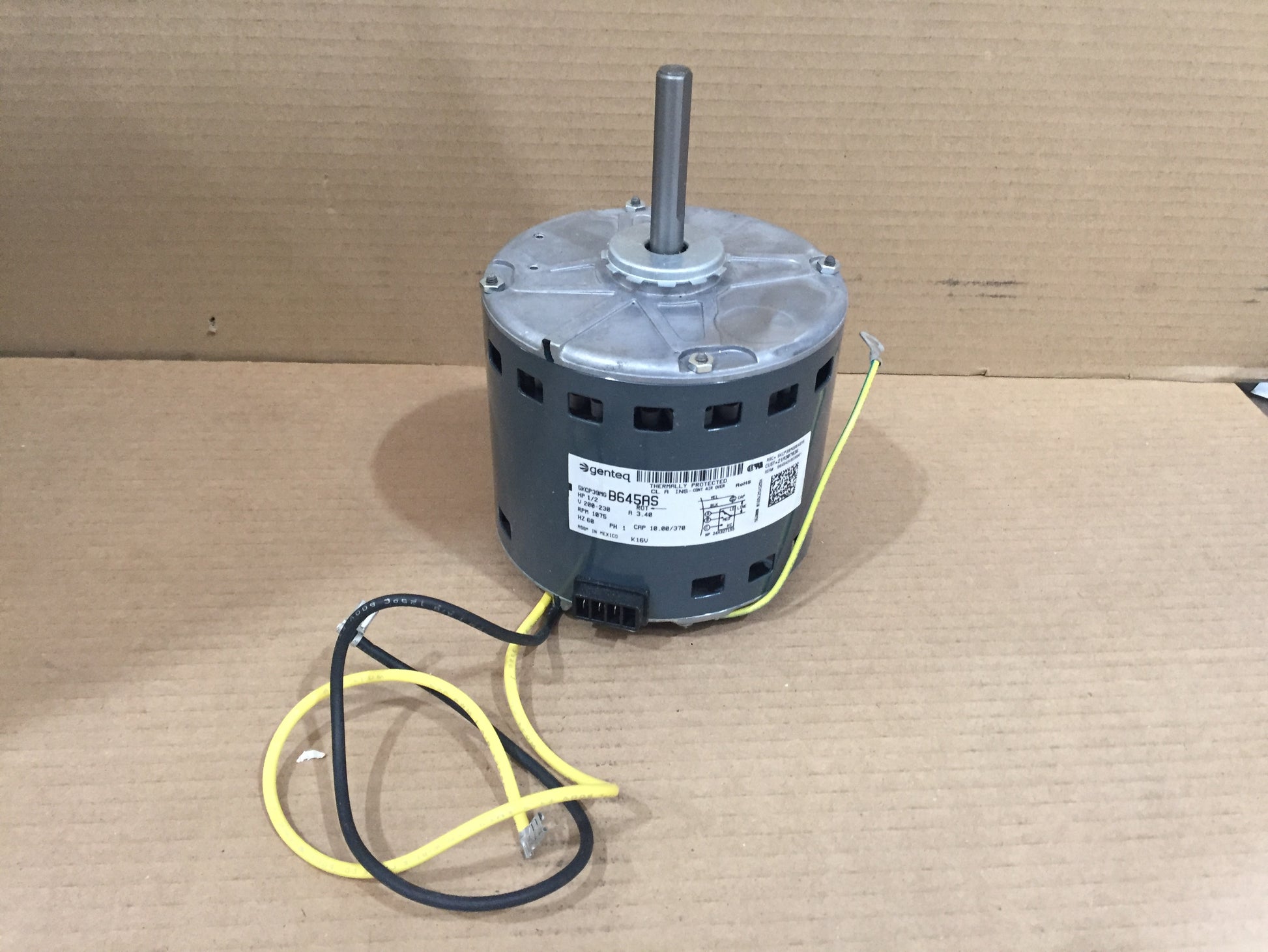 1/2HP BLOWER MOTOR, 200-230/60/1, 1075 RPM, 3 SPEED