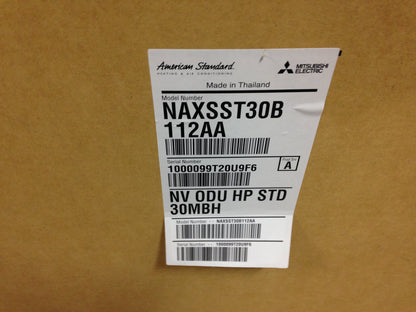 30,000 BTU AC/HP DUCTLESS SINGLE ZONE SPLIT-SYSTEM HEAT PUMP OUTDOOR UNIT, 18.1 SEER, 208-230/60/1, R-410A