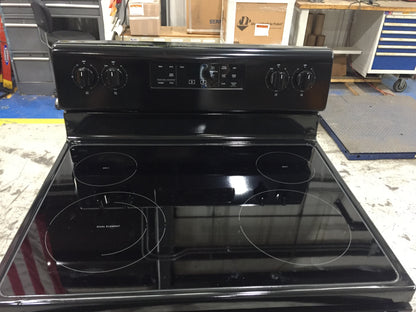 5.3 CU FT. ELECTRIC 4 BURNER RANGE; BLACK, 240V