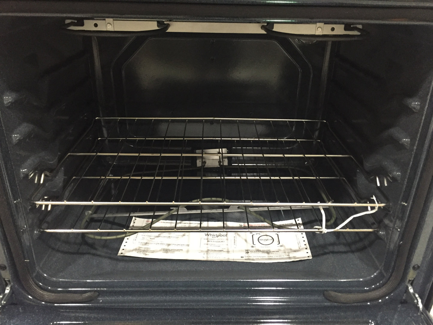 5.3 CU FT. ELECTRIC 4 BURNER RANGE; BLACK, 240V