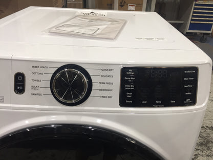 7.8 CU. FT. SMART FRONT LOAD ELECTRIC DRYER; 120/240V, WHITE