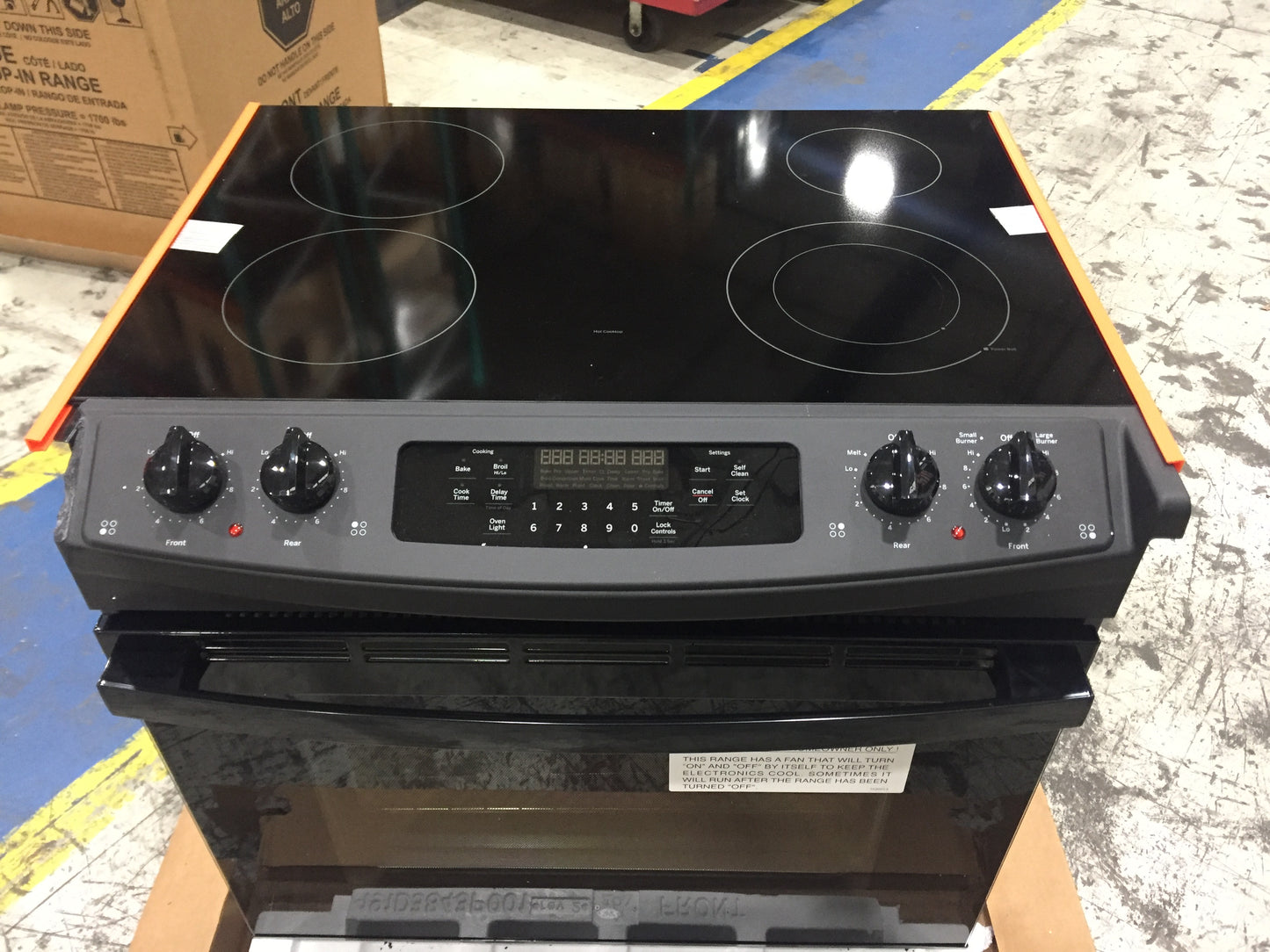 30" DROP-IN ELECTRIC RANGE; 208/240V, BLACK