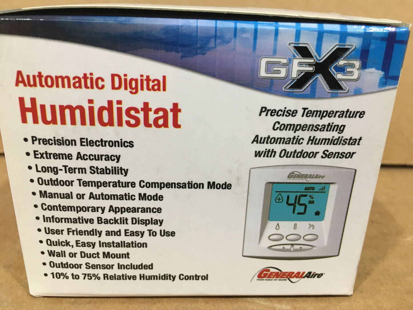 AUTOMATIC DIGITAL HUMIDISTAT 24 VOLT