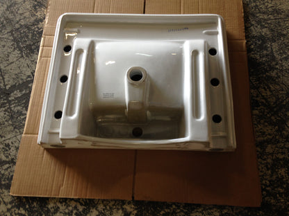 27" TRADITIONAL CONSOLE SINK TOP, SINGLE HOLE, WHITE