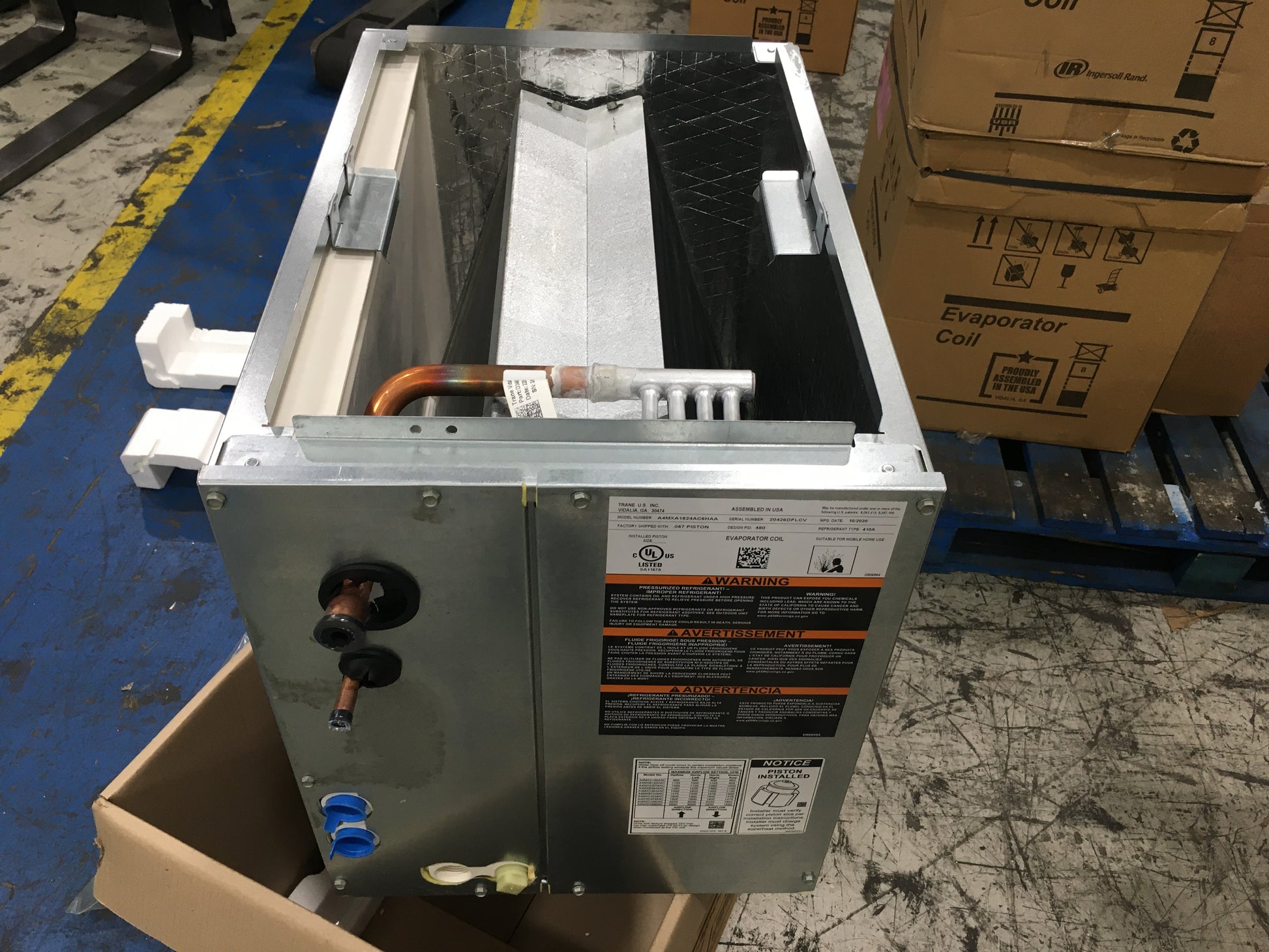 1 1/2 TO 2 TON AC/HP MULTIPOSITION CASED "A" COIL R-410A CFM 800