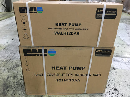 12,000 BTU SINGLE-ZONE VARIABLE SPEED INVERTER MINI SPLIT HEAT PUMP SET, 21.5 SEER 208-230/60/1 R-410A