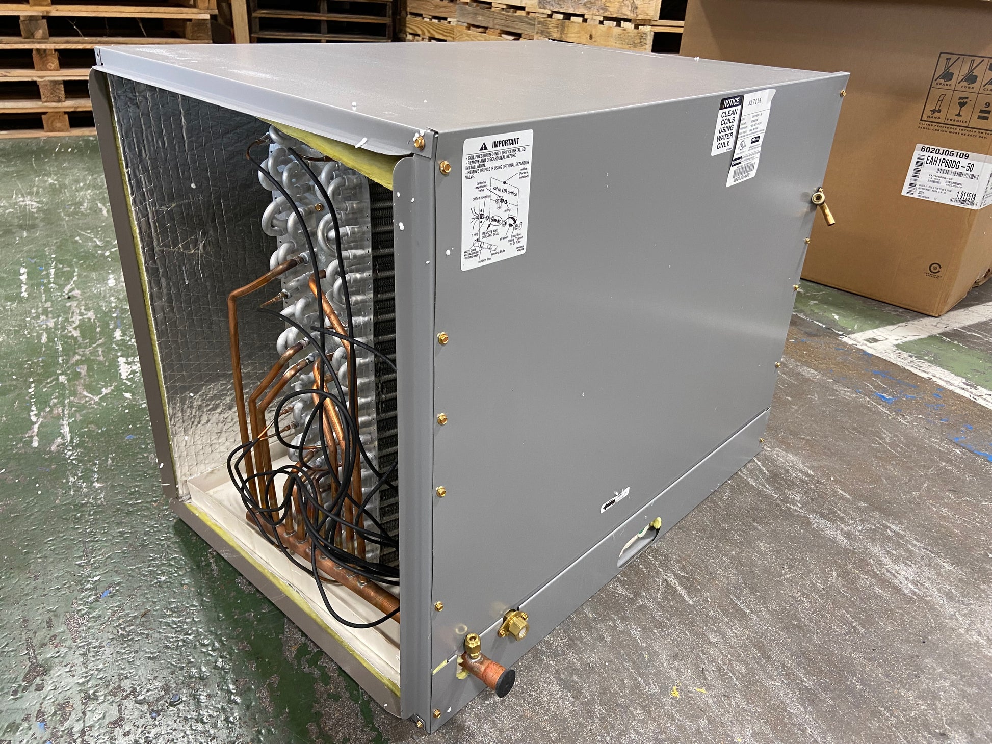 5 TON AC/HP HORIZONTAL CASED "A" COIL, R-22/R-410A CFM 2400