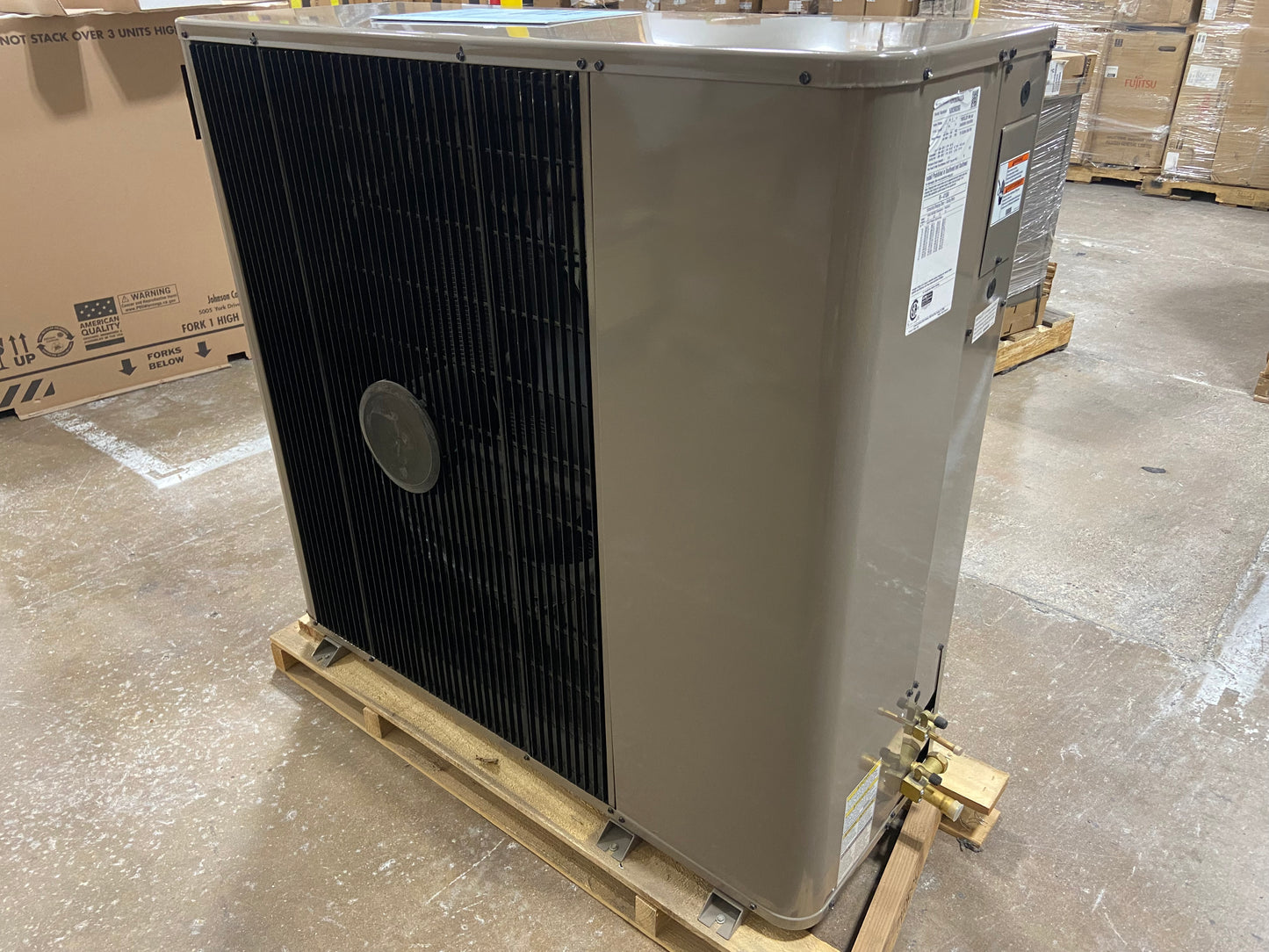 5 TON AC/HP HORIZONTAL DISCHARGE NON-COMMUNICATING SPLIT SYSTEM AIR CONDITIONER, 13 SEER, 208-230/60/3, R-410A