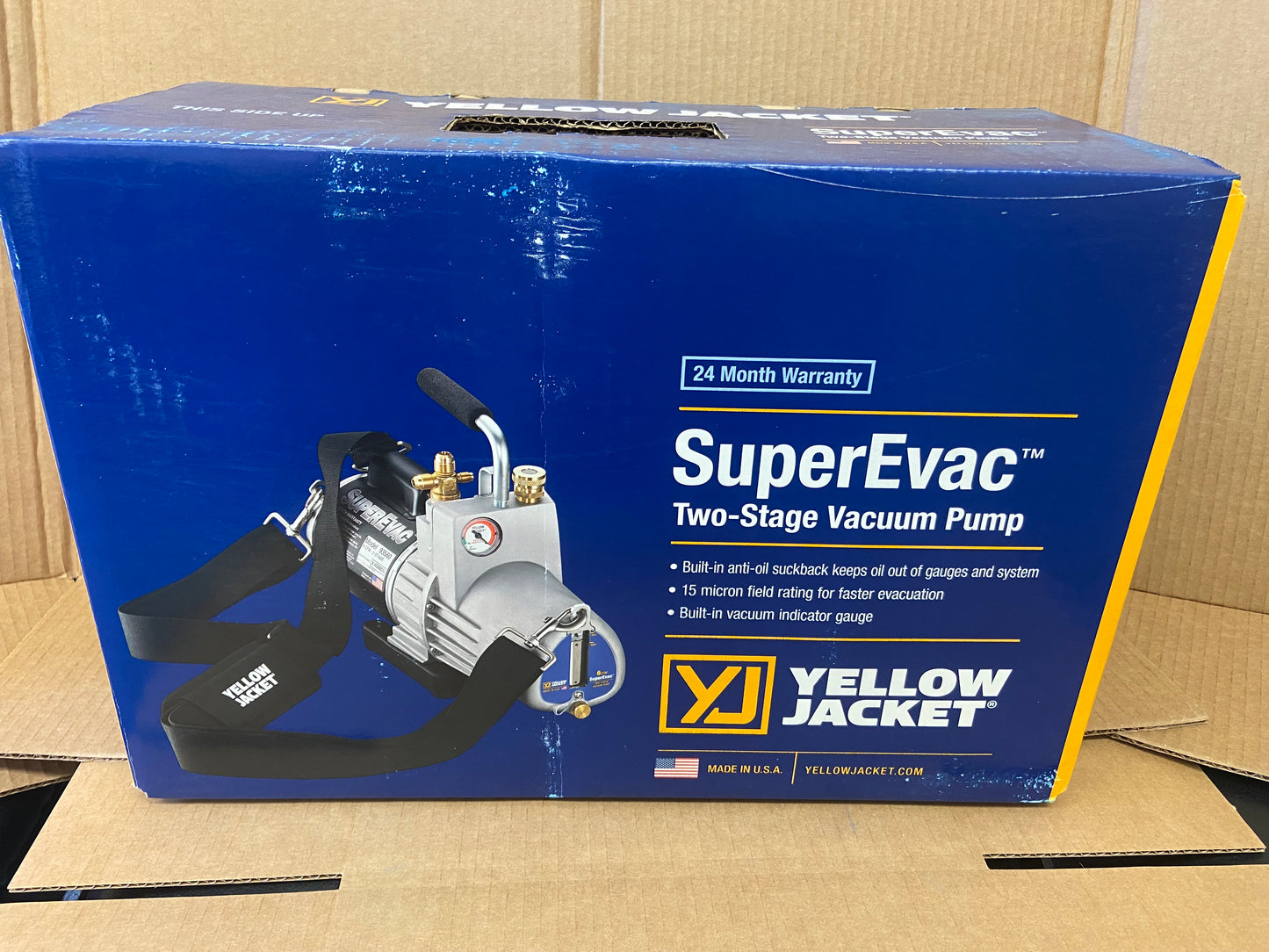 SUPEREVAC TWO-STAGE 6CFM VACUUM PUMP 115/60/1