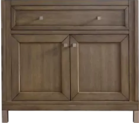 CHICAGO 36" FREESTANDING SINGLE BATHROOM VANITY IN WHITEWASHED WALNUT