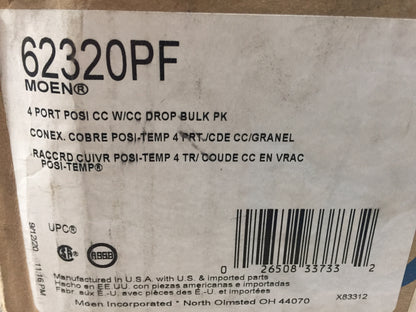 MOEN POSI-TEMP TUB & SHOWER VALVE BULK PACK 