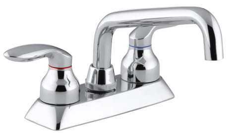 KOHLER 2 HANDLE LAV FAUCET; POLISHED CHROME