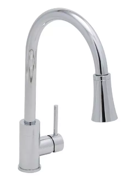 ORVIS SINGLE HANDLE PULL DOWN KITCHEN FAUCET IN POLISHED CHROME