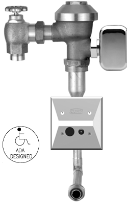 HARDWIRED AUTOMATIC SENSOR VALVE FOR .125 GPF URINALS