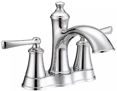 HOPKINS TWO HANDLE CENTERSET BATHROOM SINK FAUCET, CHROME