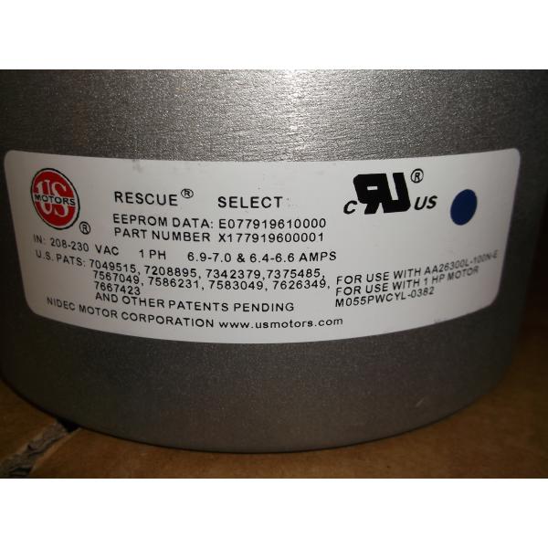 Rescue Select 1 hp 1050 RPM 208/230V Single Phase ECM Blower Motor