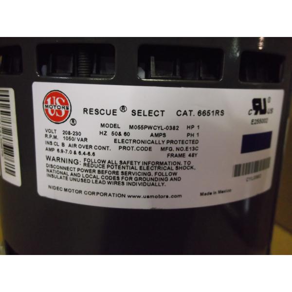 Rescue Select 1 hp 1050 RPM 208/230V Single Phase ECM Blower Motor