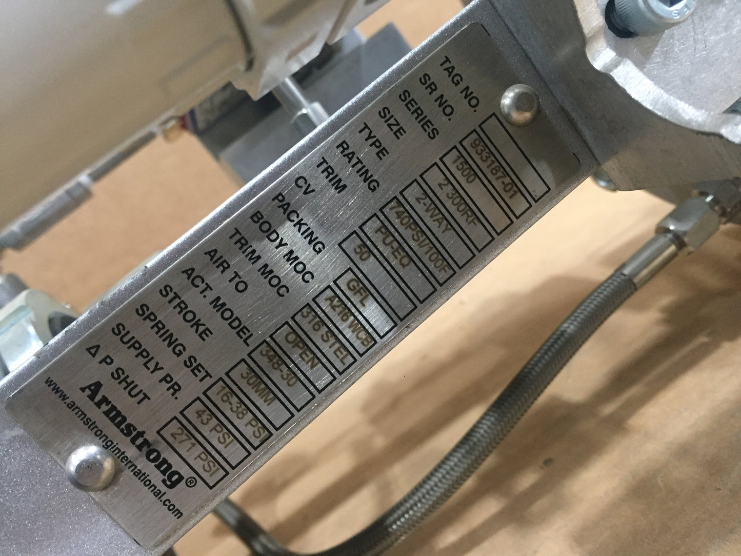 2" 300RF CV1500 SERIES ACTUATED CONTROL 2 WAY VALVE; 30MM STROKE