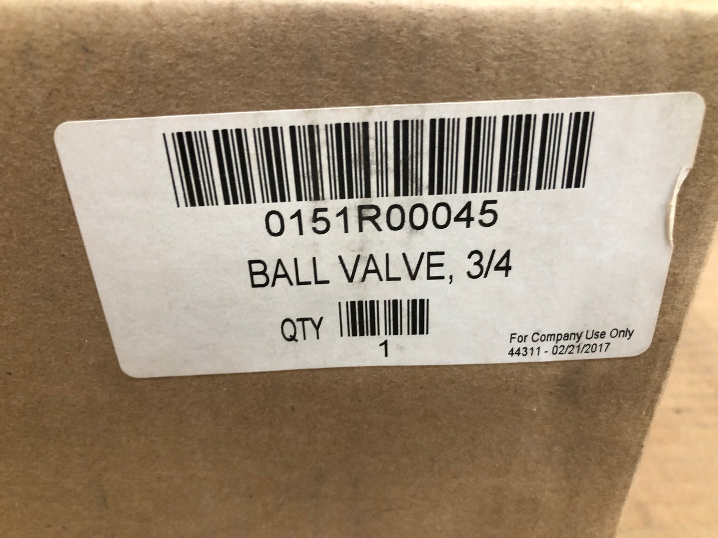 3/4" SWEAT BALL VALVE 700 PSI