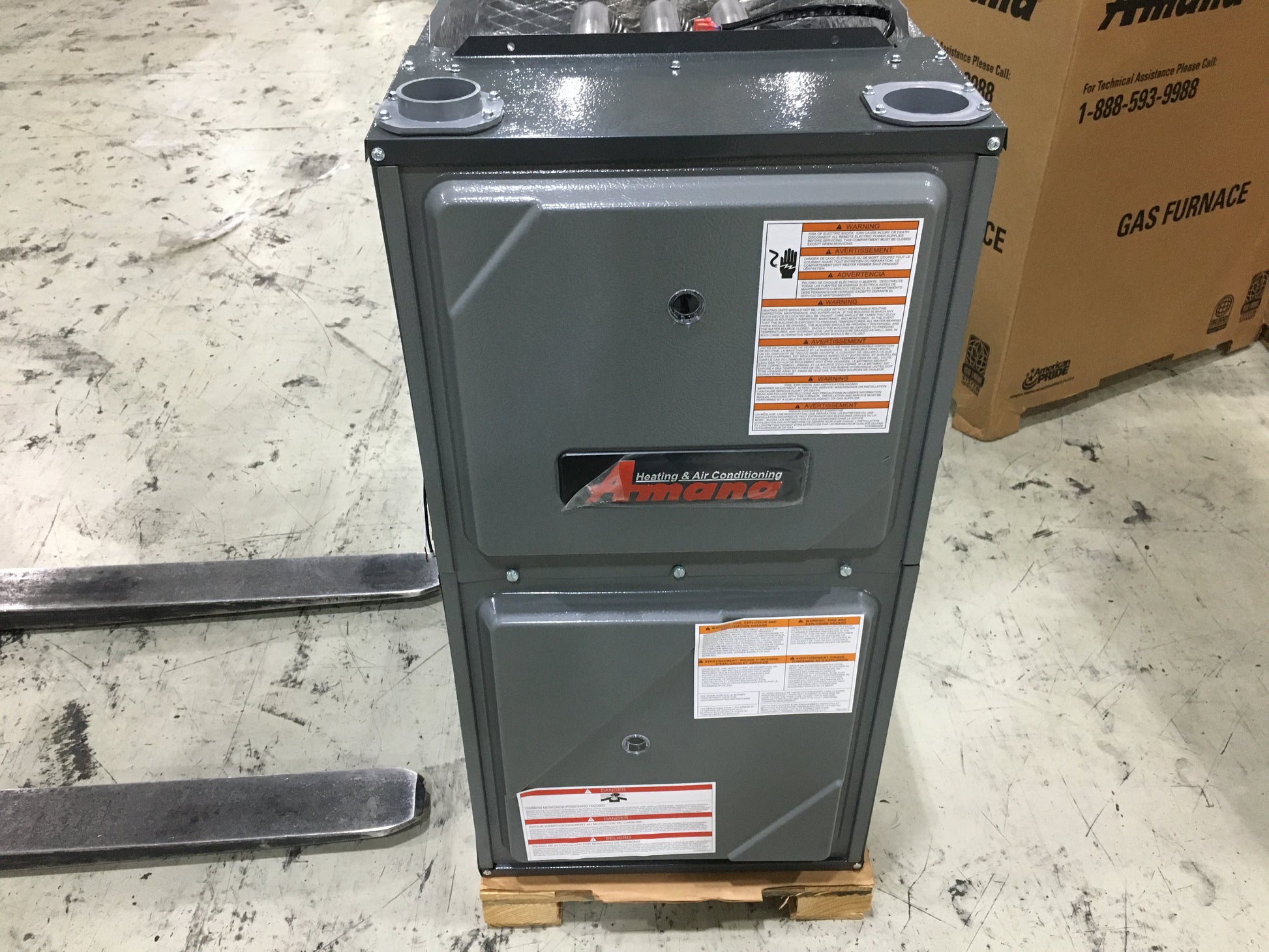 60,000 BTU SINGLE STAGE UPFLOW/HORIZONTAL ECM NATURAL GAS FURNACE, 96% AFUE 115/60/1 CFM:1200