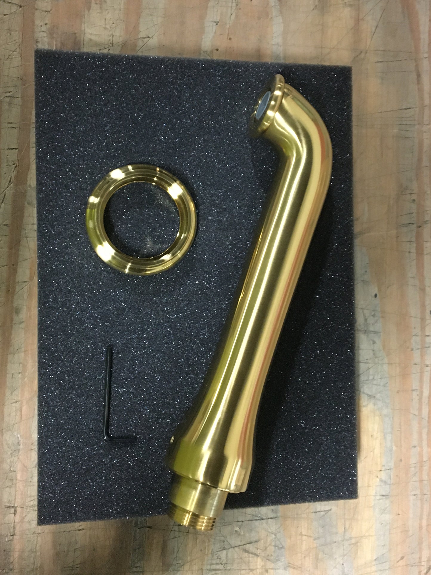 RANDALL WALL MOUNT BATHTUB SPOUT- SATIN BRASS