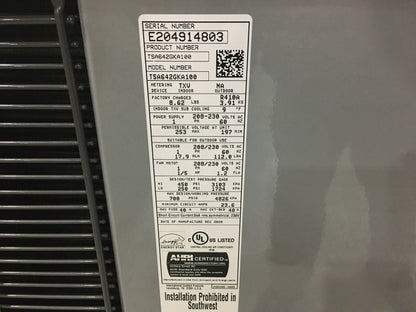 3 1/2 TON SPLIT SYSTEM SINGLE STAGE COMMUNICATING AIR CONDITIONER, 16 SEER, R410A, 208/230-1-60