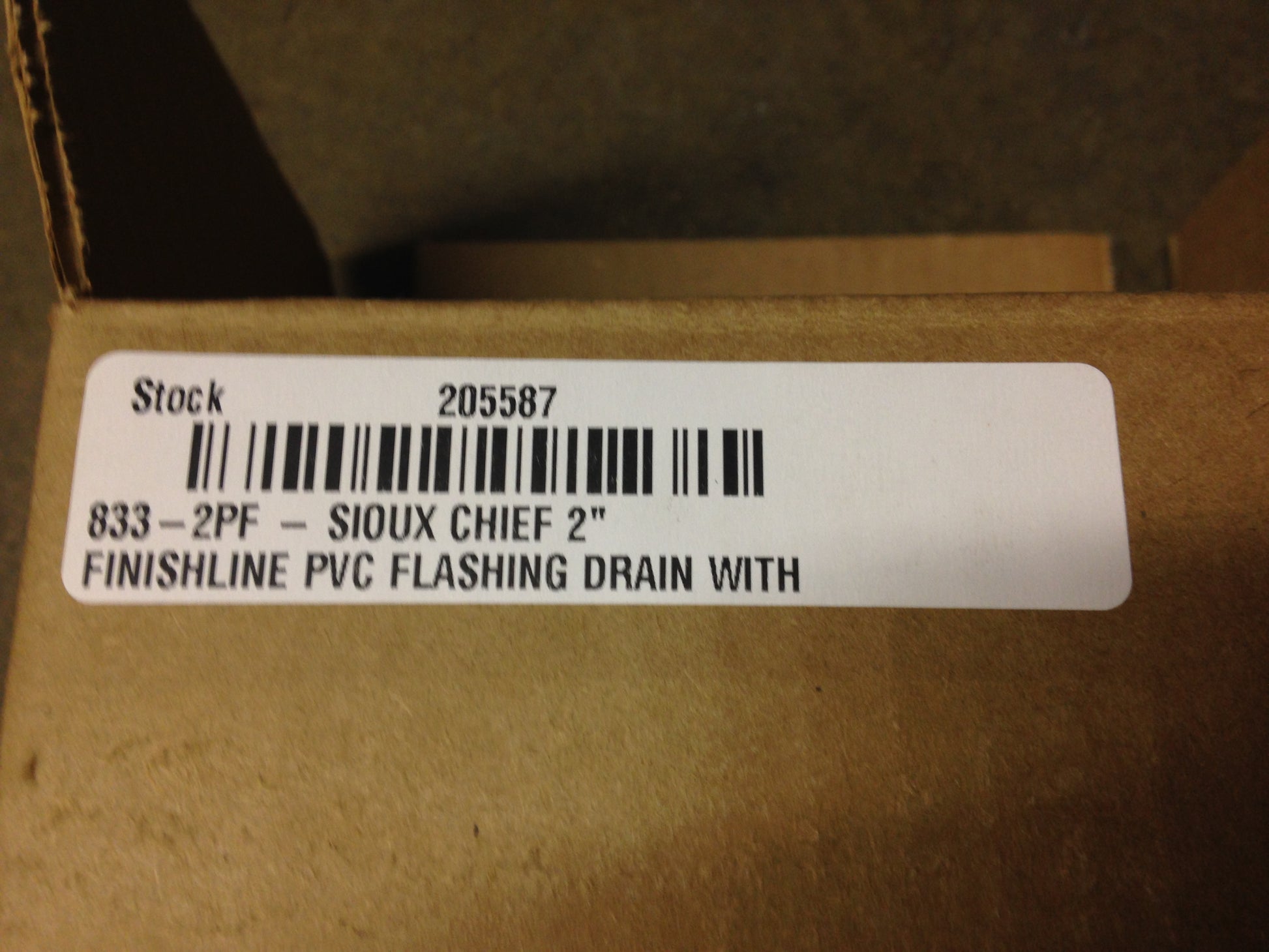 FINISHLINE ADJUSTABLE PVC FLASHING FLOOR DRAIN, 2"