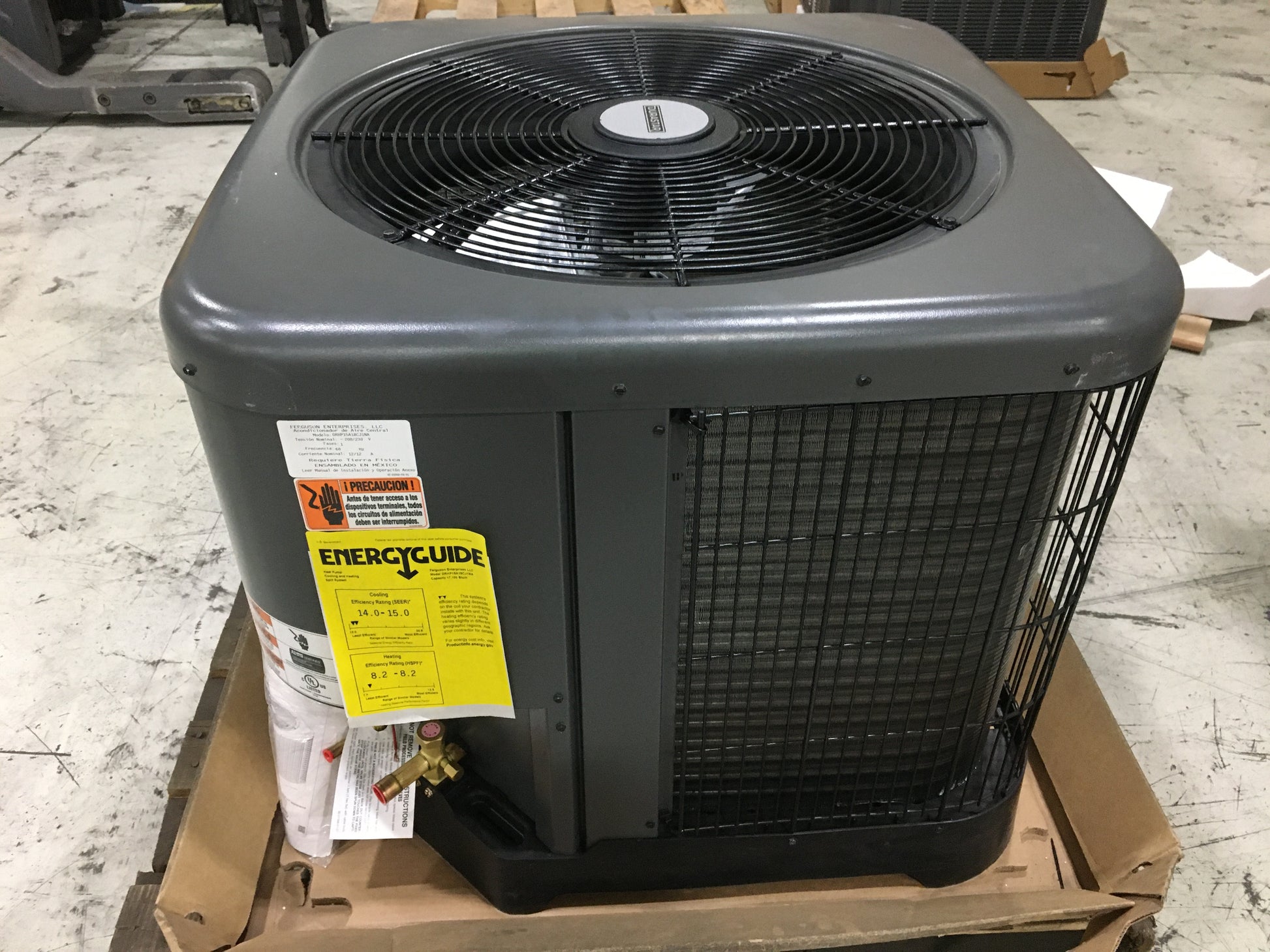 1.5 TON SPLIT SYSTEM HEAT PUMP 208-230/60/1 15 SEER R-410A