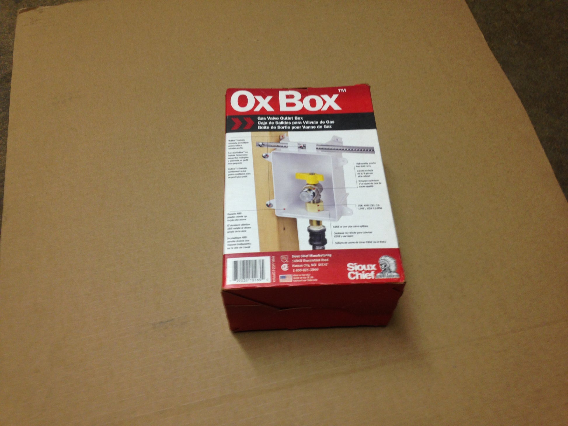 OXBOX GAS VALVE OUTLET BOX