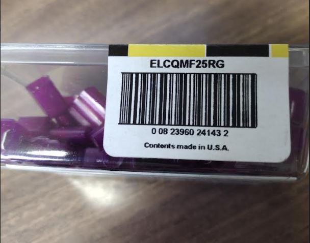 FAST ELCQMF25RG 22-18AWG MALE NYLON COUPLERS - 40/PACK 163715