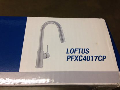 LOFTUS SINGLE HANDLE PULL DOWN KITCHEN FAUCET, CHROME