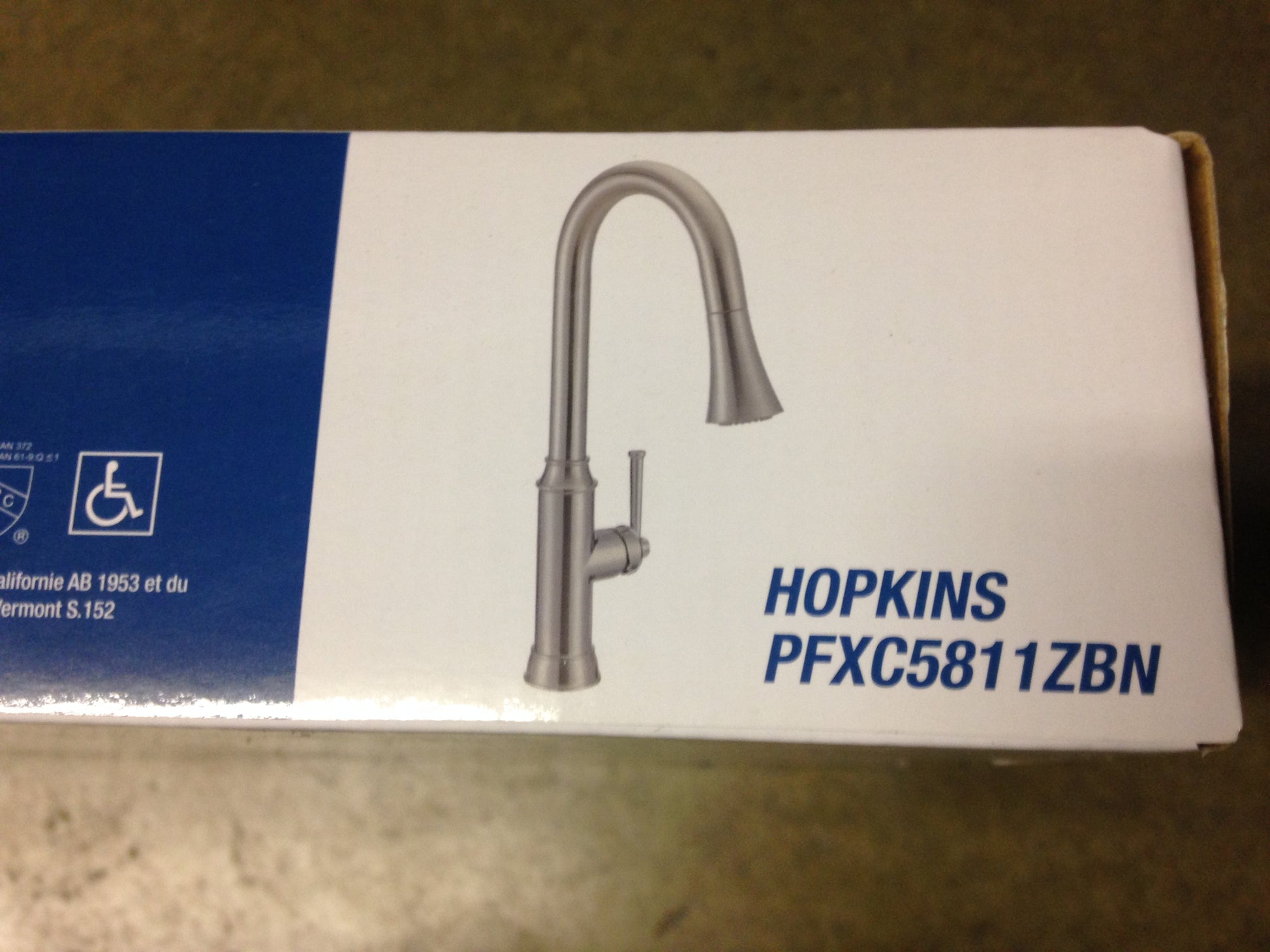 HOPKINS PULL DOWN KITCHEN FAUCET WITH MODERNMOUNT TECHNOLOGY, BRUSHED NICKEL