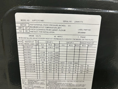 3 TON AC/HP UPFLOW/HORIZONTAL COMFORTBRIDGE COMPATIBLE VARIABLE SPEED ECM AIR HANDLER 208-230/60/1