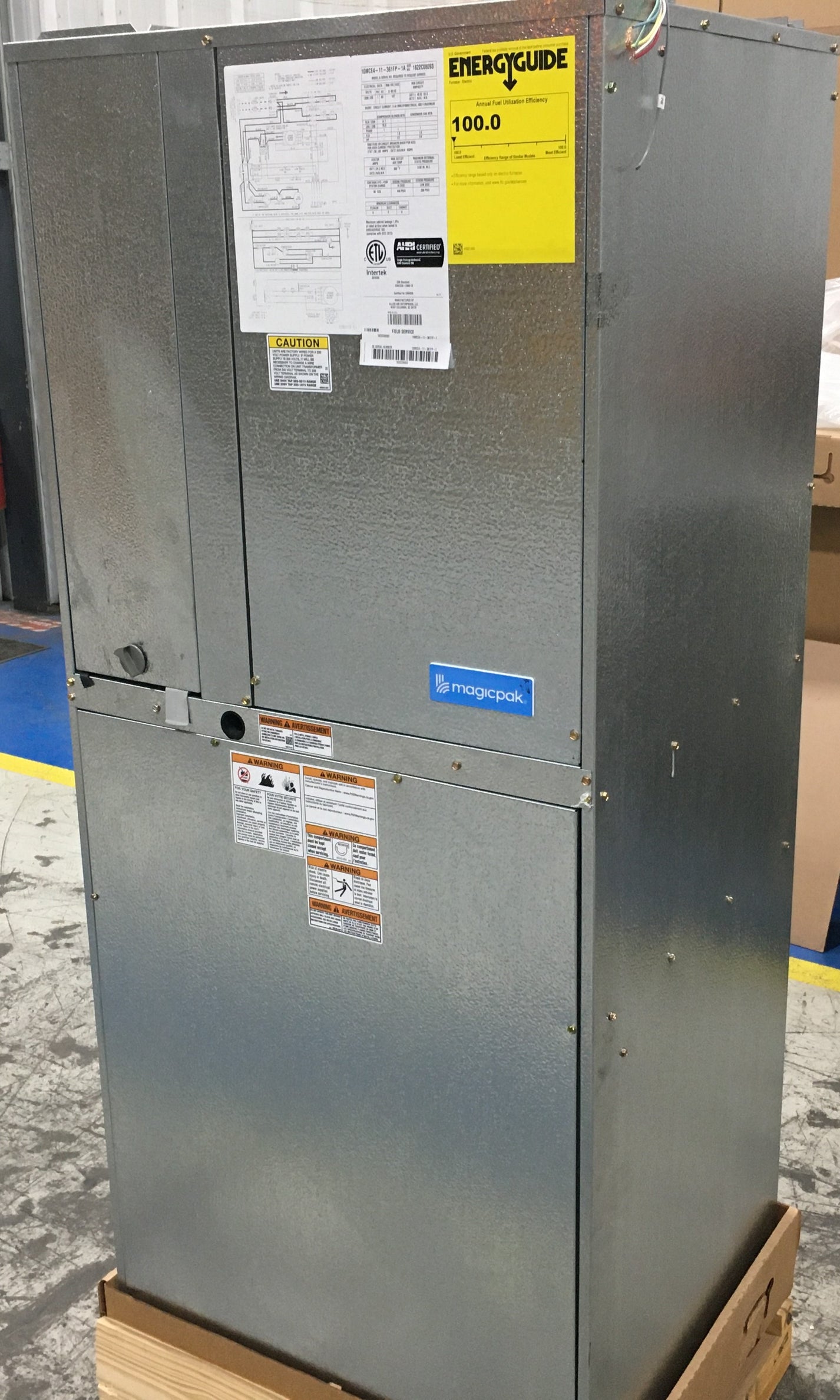 3 Ton UPFlow Magic-Pak With 10 Kw Electric Heat, 11 Eer, 208/240/60/1 ...