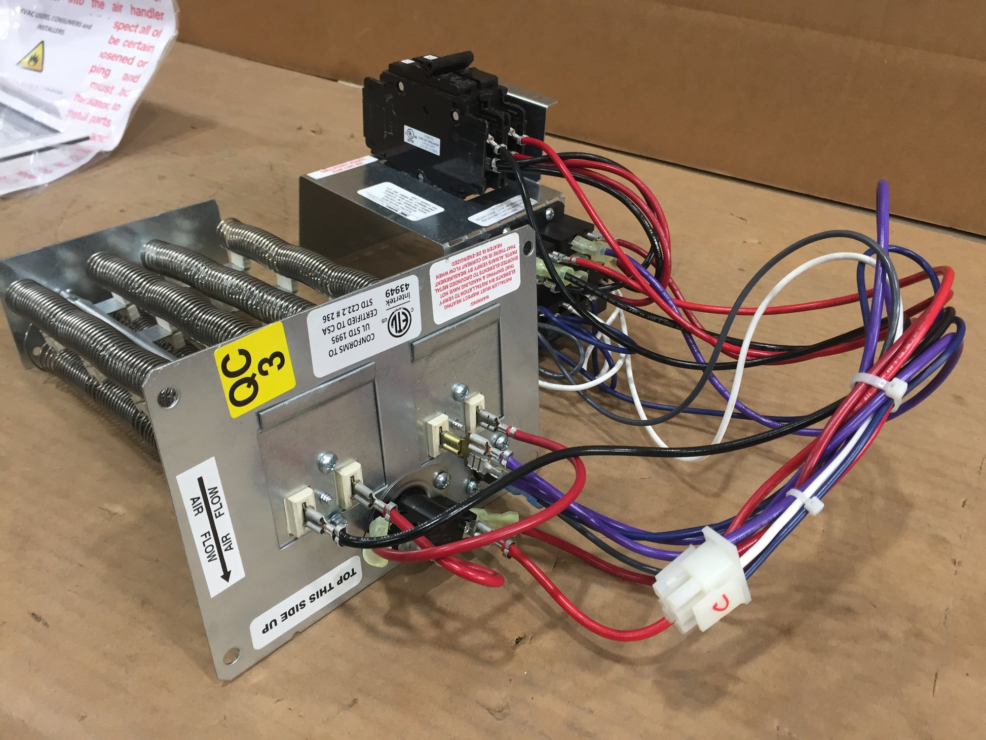 Trane Air Handler Maintenance Diagram 10 KW Electric Heat Kit For