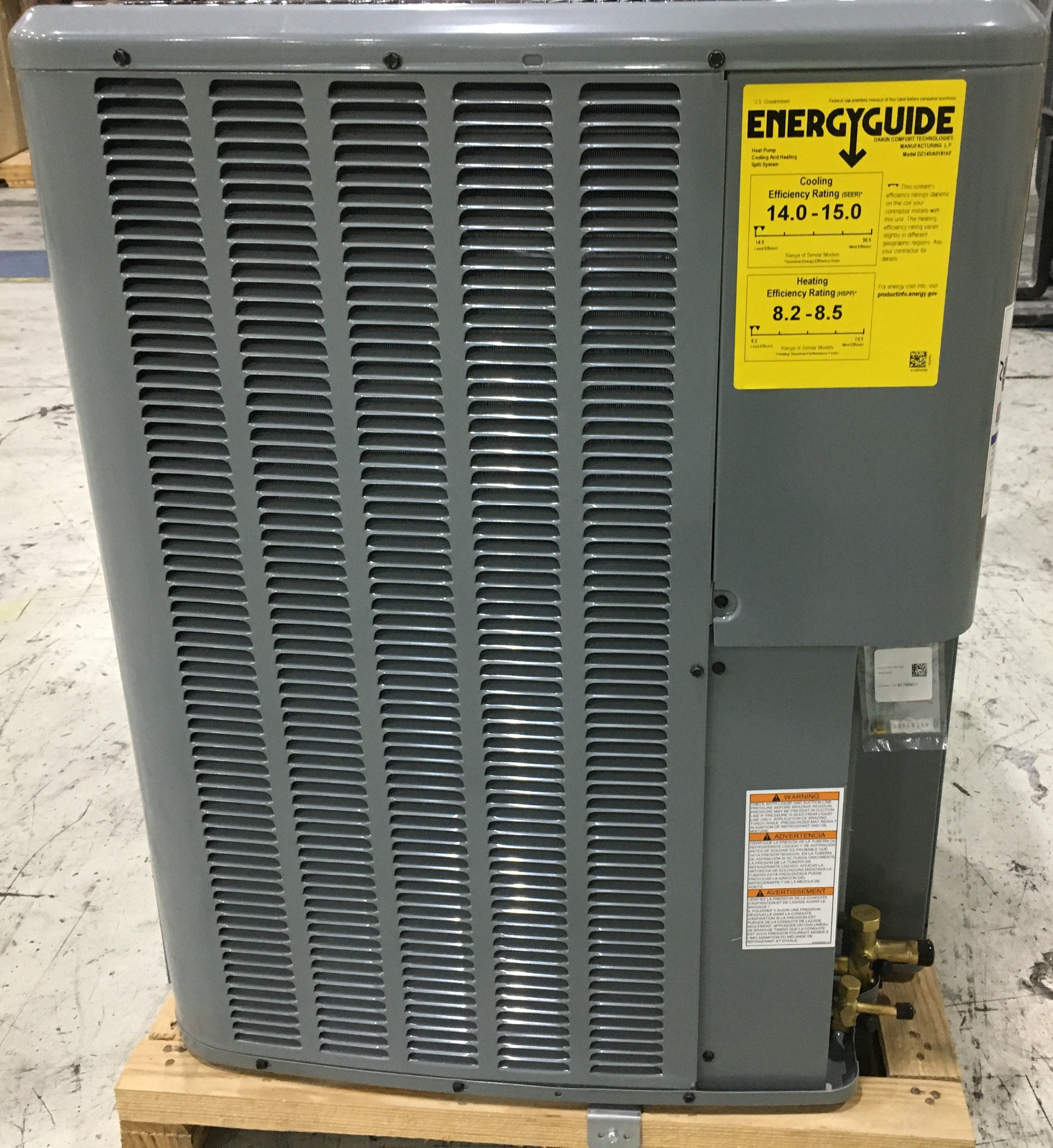 1.5 Ton Split-System Heat Pump 208-230/60/1 R-410A 14 SEER