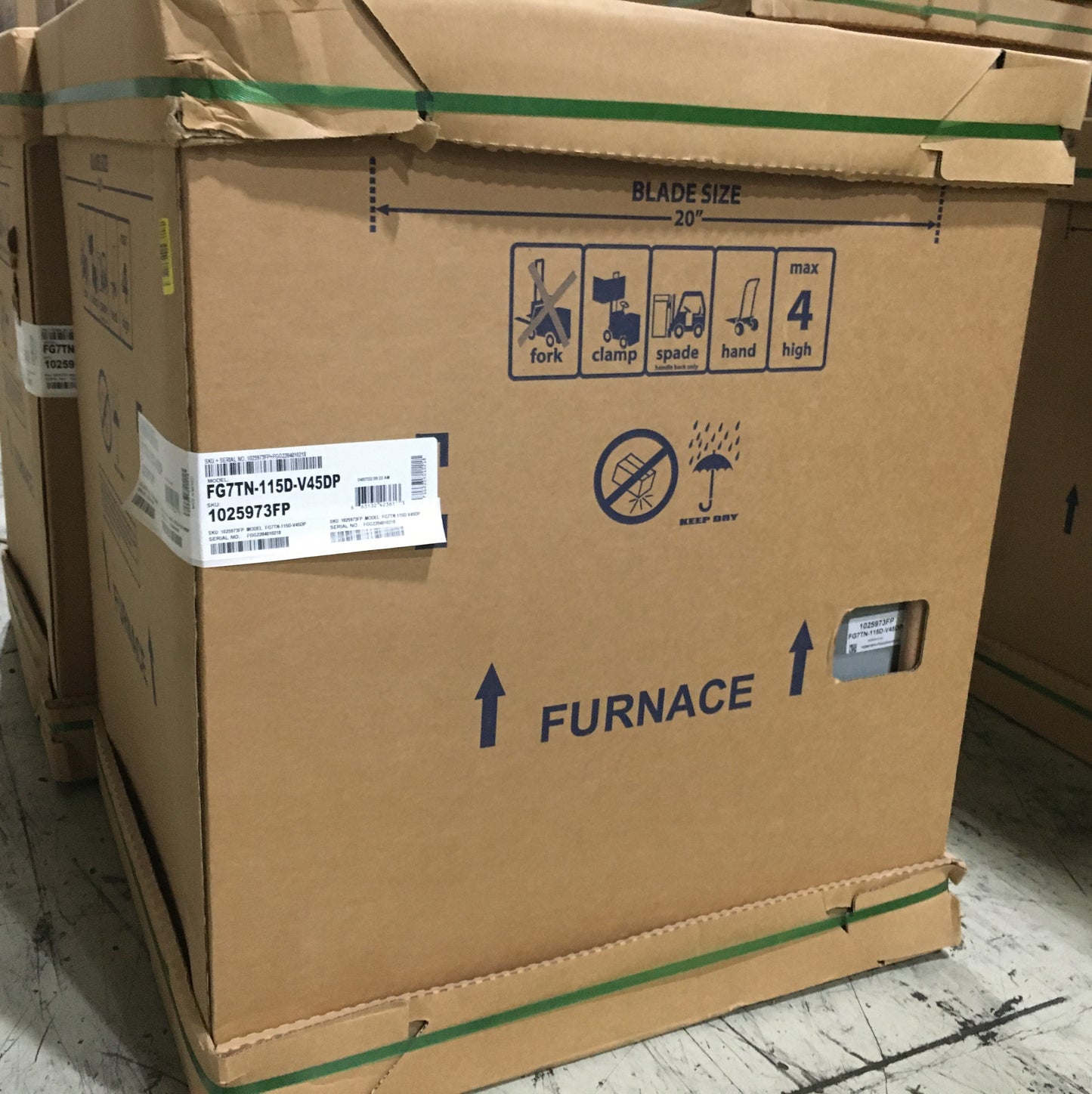 115,000 BTU COMMUNICATING TWO-STAGE DOWNFLOW ECM MULTI SPEED GAS FURNACE 96% AFUE 115/60/1 CFM: 2305