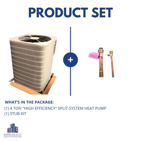 4 TON "HIGH EFFICIENCY" SPLIT-SYSTEM HEAT PUMP WITH STUB KIT, 14 SEER 208-230/60/1 R-410A