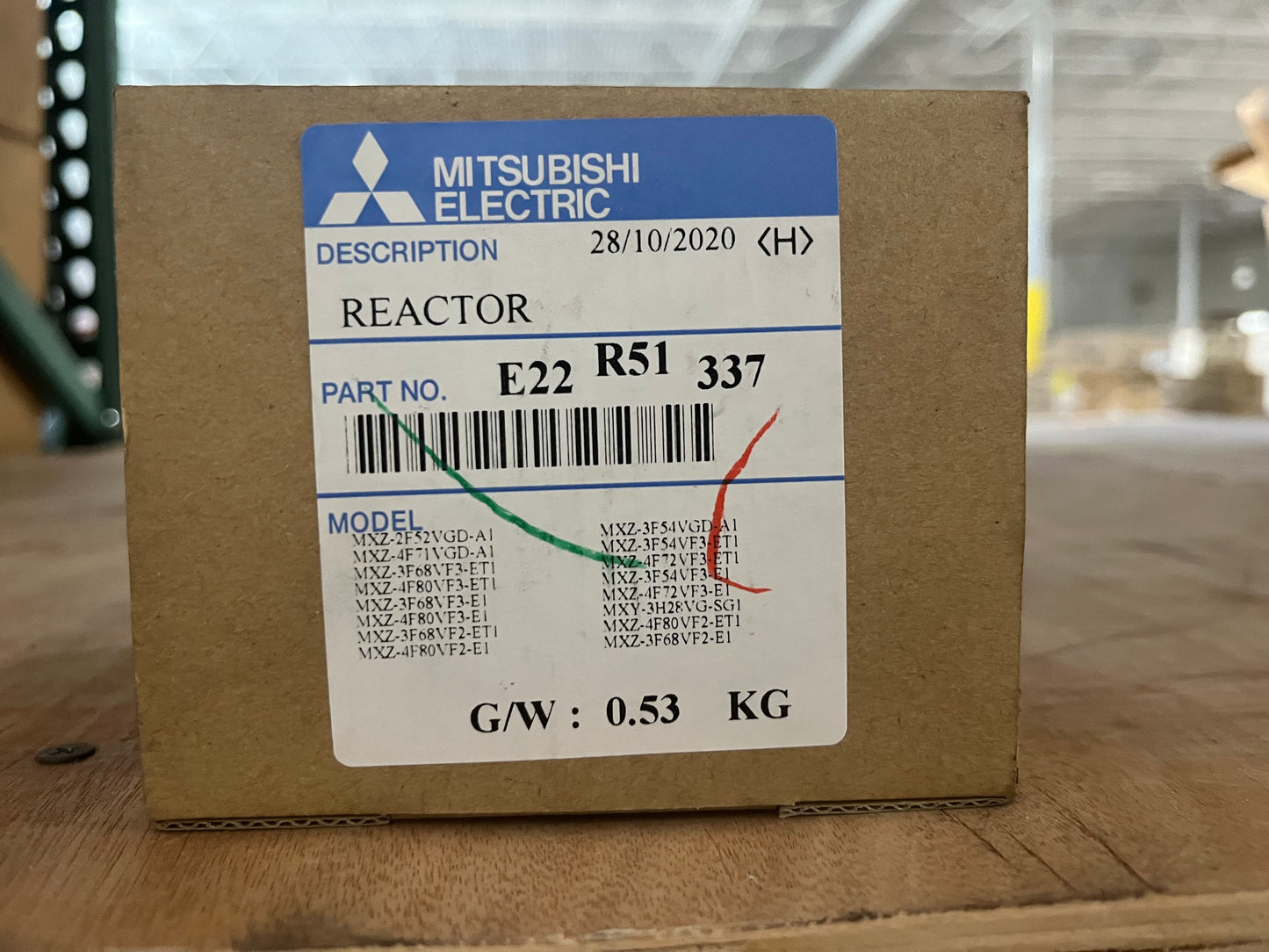 REACTOR FOR MITSUBISHI MXZ MODEL CONDENSOR 