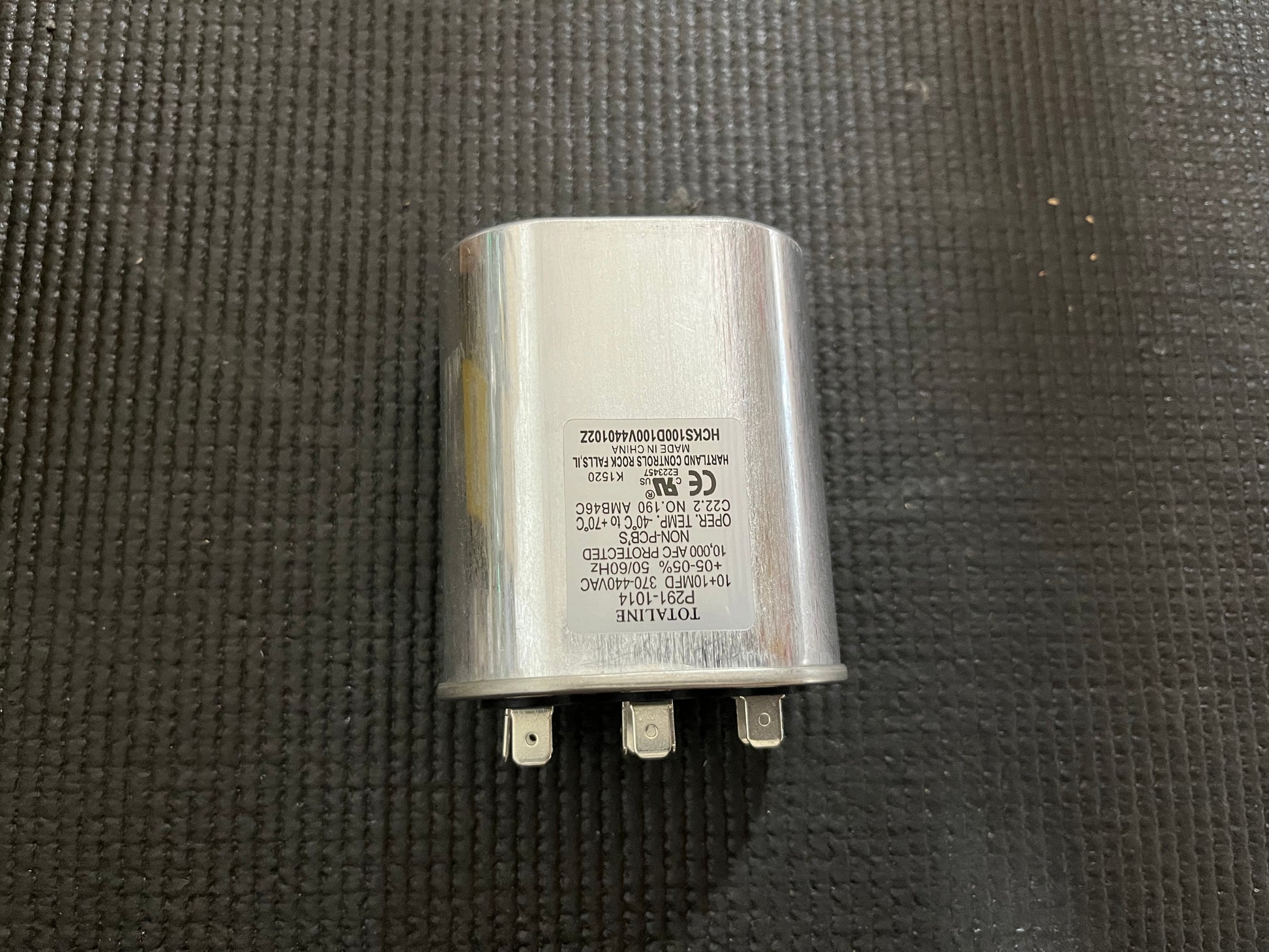 10 UF X 440 VOLT OVAL RUN CAPACITOR