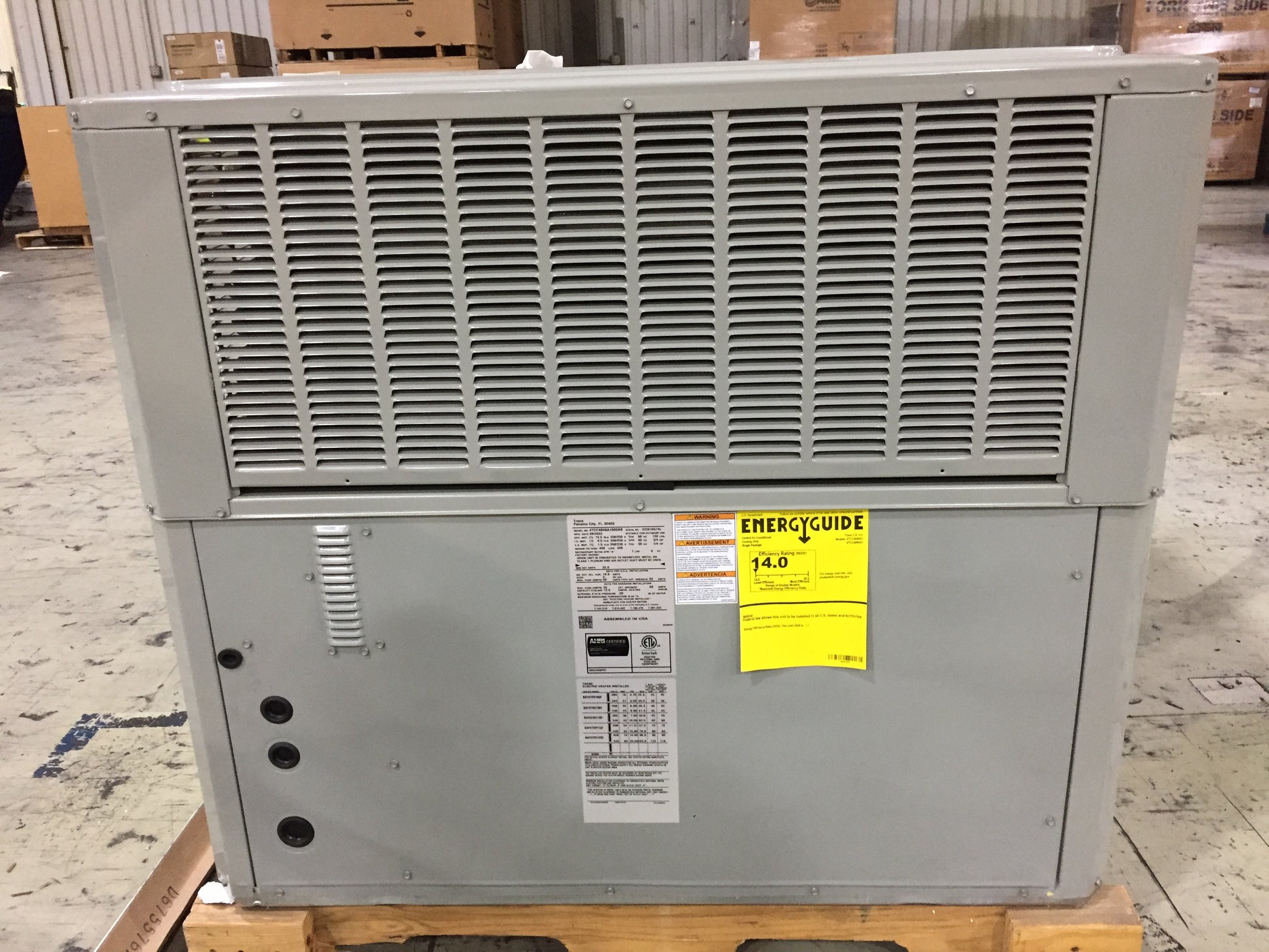 4 TON CONVERTIBLE PACKAGED AIR CONDITIONING UNIT, 14 SEER, 208-230/60/1, R-410A