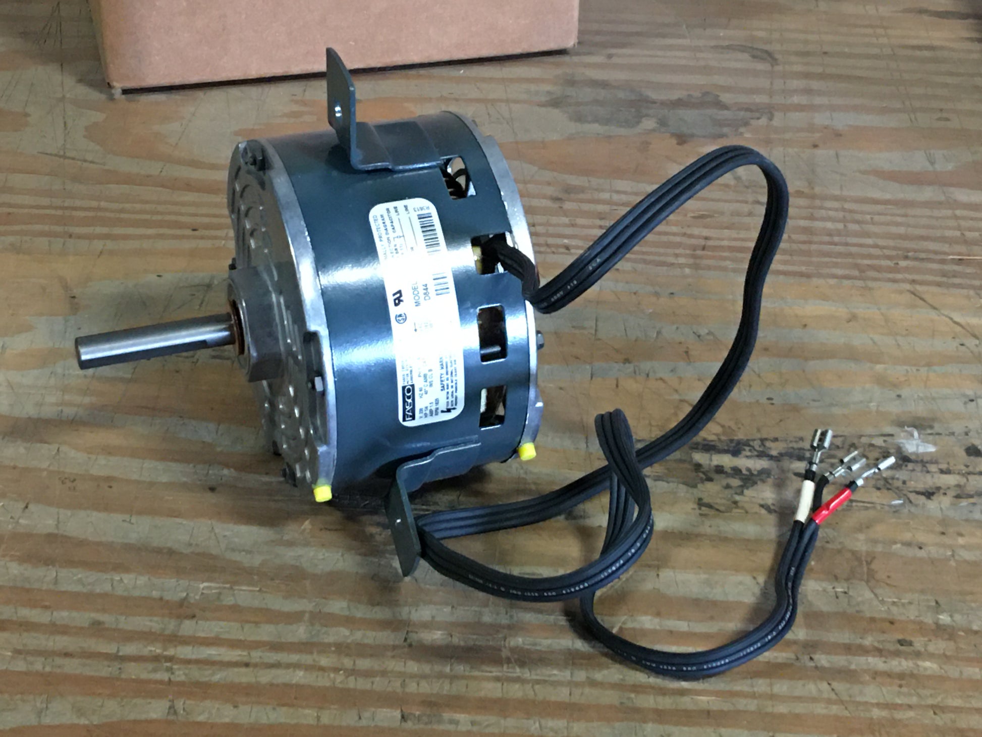 1/4 HP MOTOR 230/60/1 1625 RPM 1 SPEED 