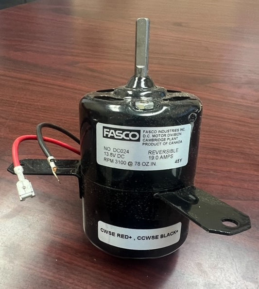 DC MOTOR 13.8 VDC, 19.0AMPS, 3100RPM, REVERSIBLE