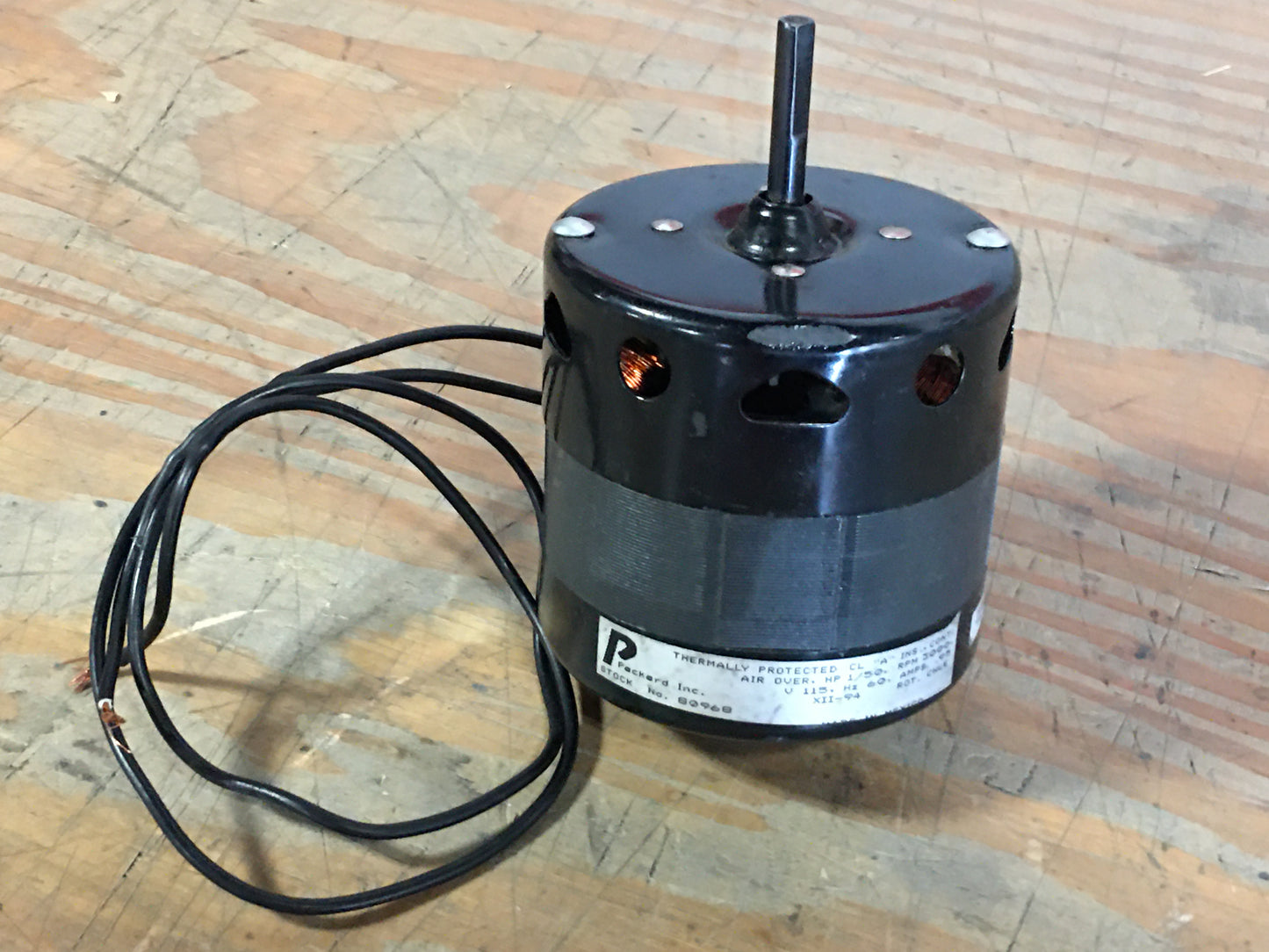 1/50 HP ELECTRIC MOTOR 115V 60HZ 3000 RPM 1 SPEED