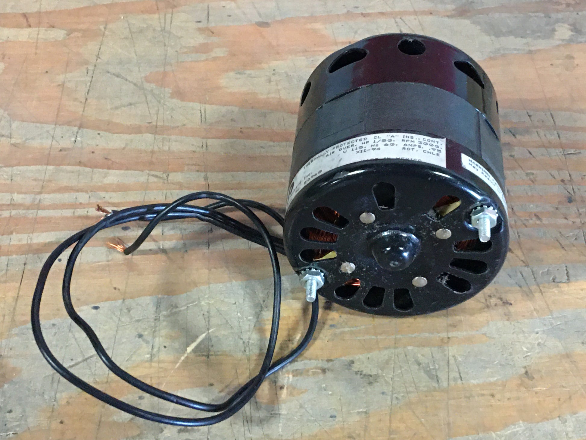 1/50 HP ELECTRIC MOTOR 115V 60HZ 3000 RPM 1 SPEED