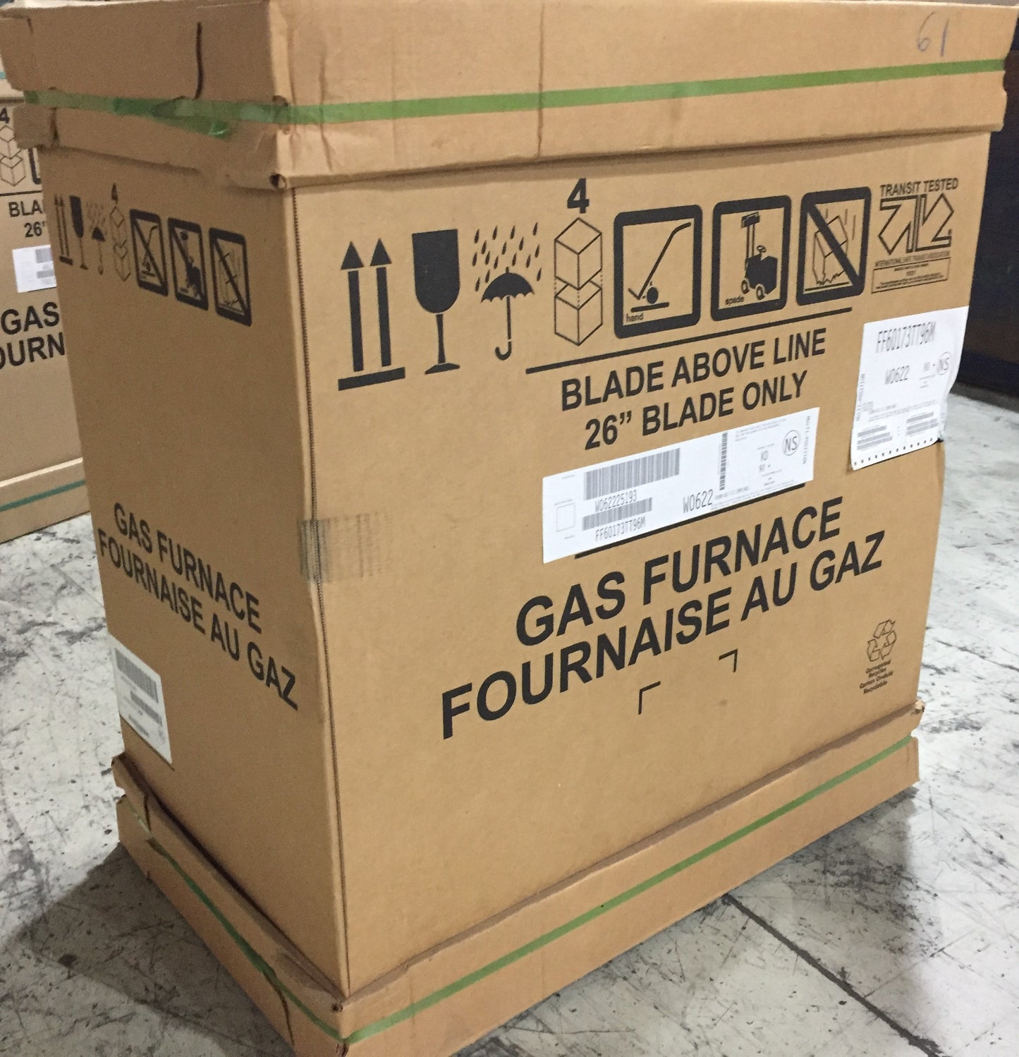 56000 BTU TWO-STAGE MULTIPOSITION ECM MULTI SPEED GAS FURNACE 96% AFUE 115/60/1 CFM: 1253