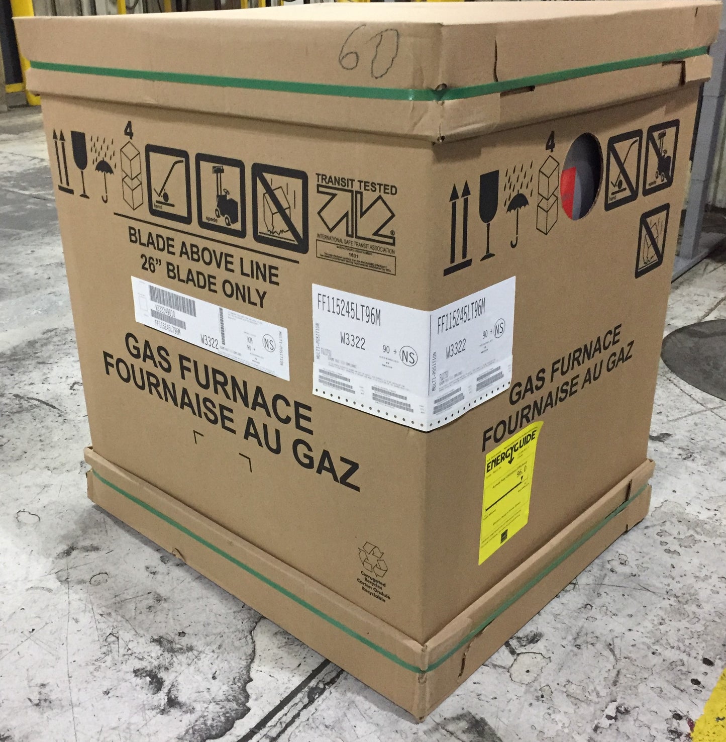 112000 BTU TWO-STAGE MULTIPOSITION ECM VARIABLE SPEED GAS FURNACE 96% AFUE 115/60/1 CFM: 1750