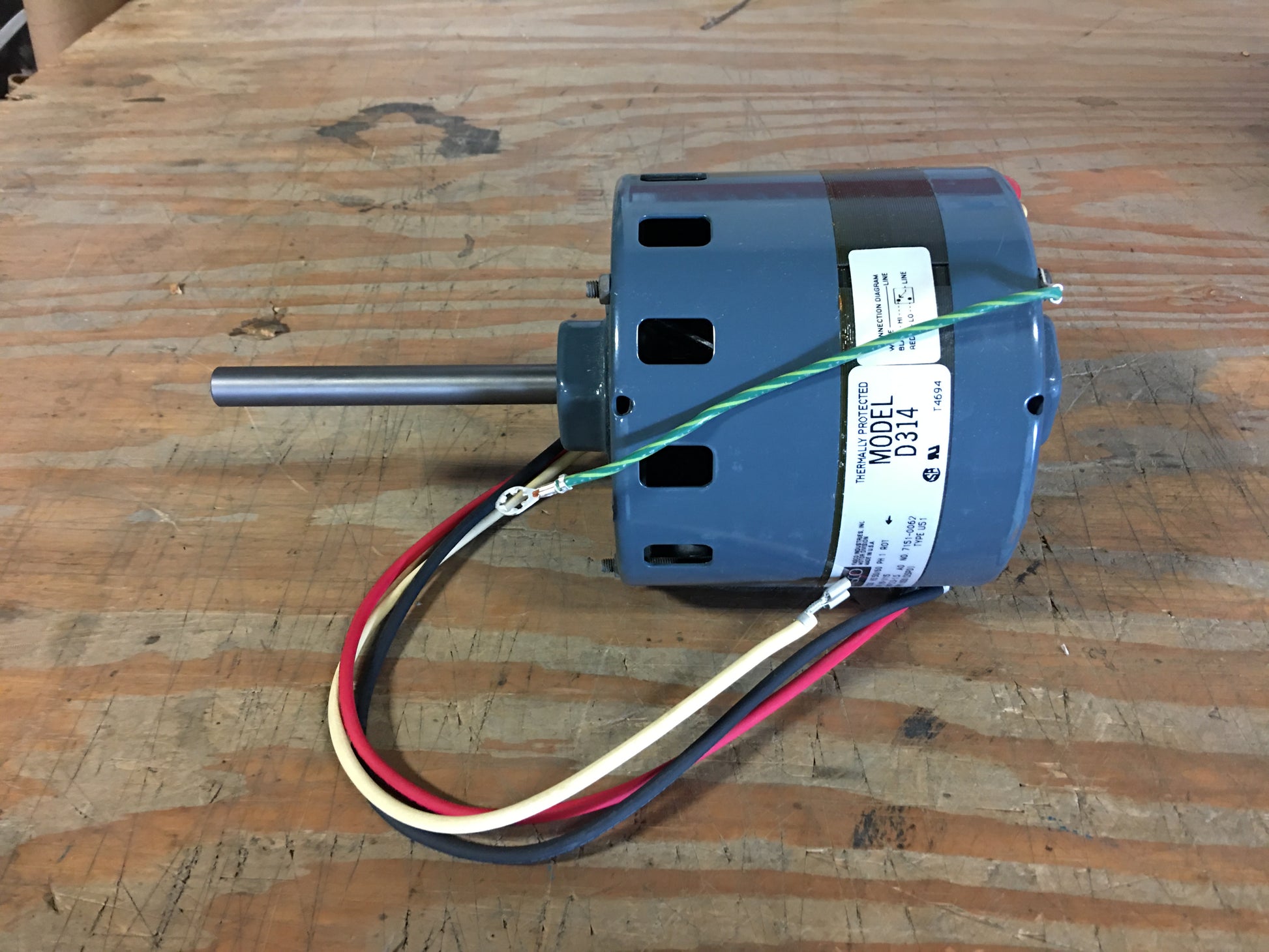 1/8 - 1/15 HP ELECTRIC MOTOR 208-230/50-60/1 1050 RPM 2 SPEED