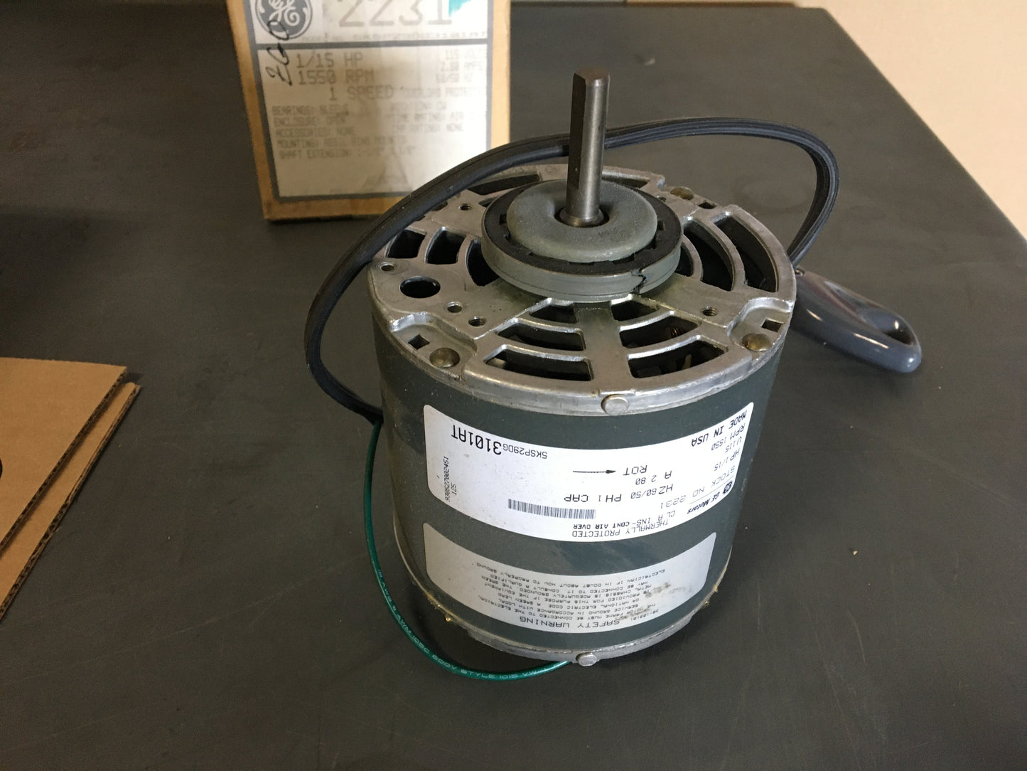 1/15HP ELECTRIC MOTOR 115/50-60/1 1550 RPM